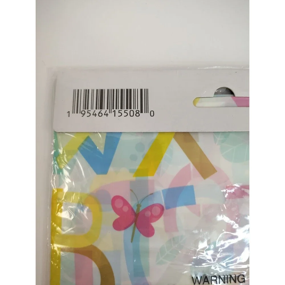 Viola Giant Gift Bag 36 In X 44  Baby Theme Butterfly Tropical Animals Numbers